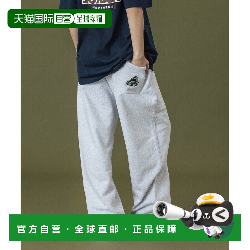 日本直邮XLARGE 男女同款 刺绣标识宽版卫裤 1012【付后1h可退】图片