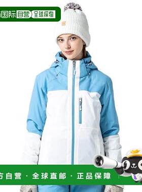 日本直邮PHENIX 双色拼接滑雪夹克 ESW25OT62WHITE 女士款