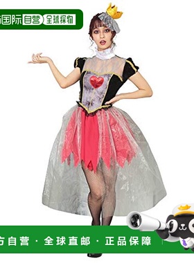 【日本直邮】Clearstone城市派对哥特风格红心女王连衣裙红×黑色