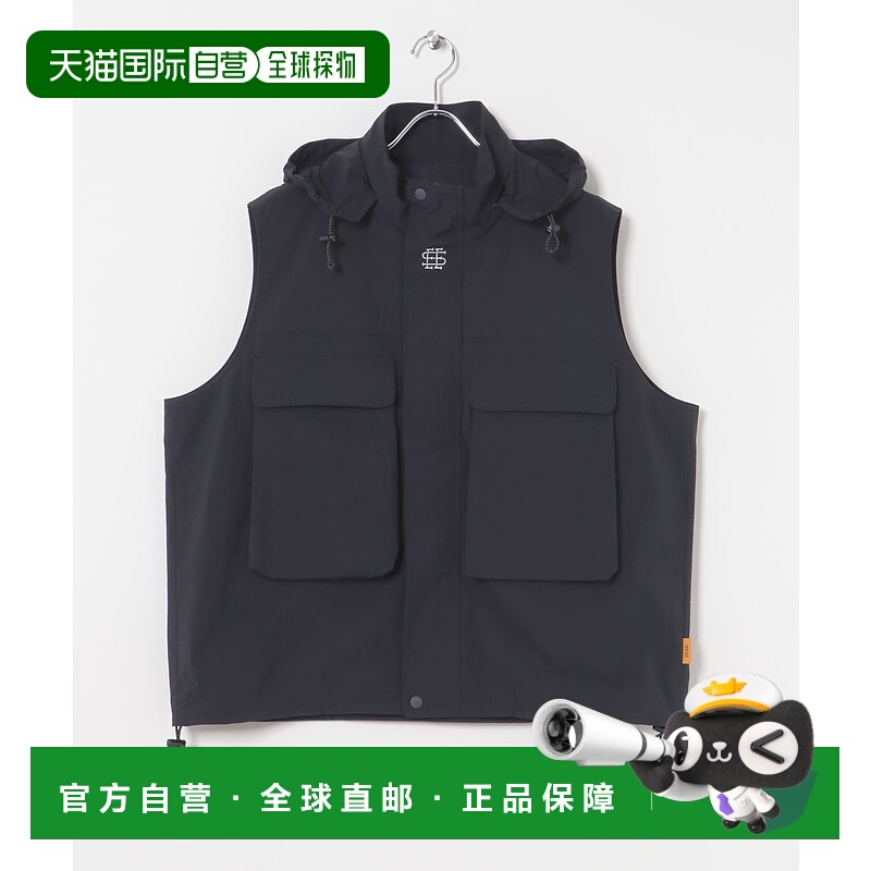 1h可退 日本直邮SEE SEE 男装全拉链背心 宽松透气带里衬 BSM4724