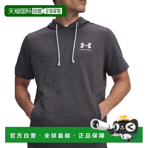 日本直邮UNDER ARMOUR 安德玛男士左胸罗弗特雷短袖连帽衫 137039