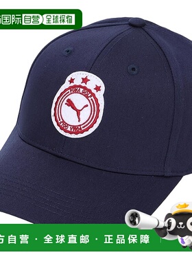 【日本直邮】彪马 均码 女士高尔夫帽 P徽章LOGO帽 026056 深蓝色