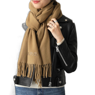 日本直邮APC Muffler echarpe ambroise brodee WOAFE M15171 女