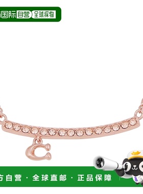 自营 Coach蔻驰 项链 SIGNATURE PAVE BAR 91431