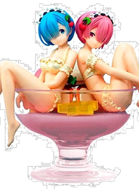 日本直邮从零开始的异世界生活 雷姆＆拉姆Pudding a la mode人偶