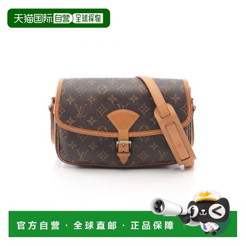 日本直邮中古LV路易威登女包B级9新Sologne法棍包涂层/防水帆布斜