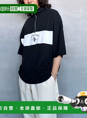 1h可退 日本直邮U.S.POLO ASSN. 男士 半拉链短袖T恤 PLM42217IN-