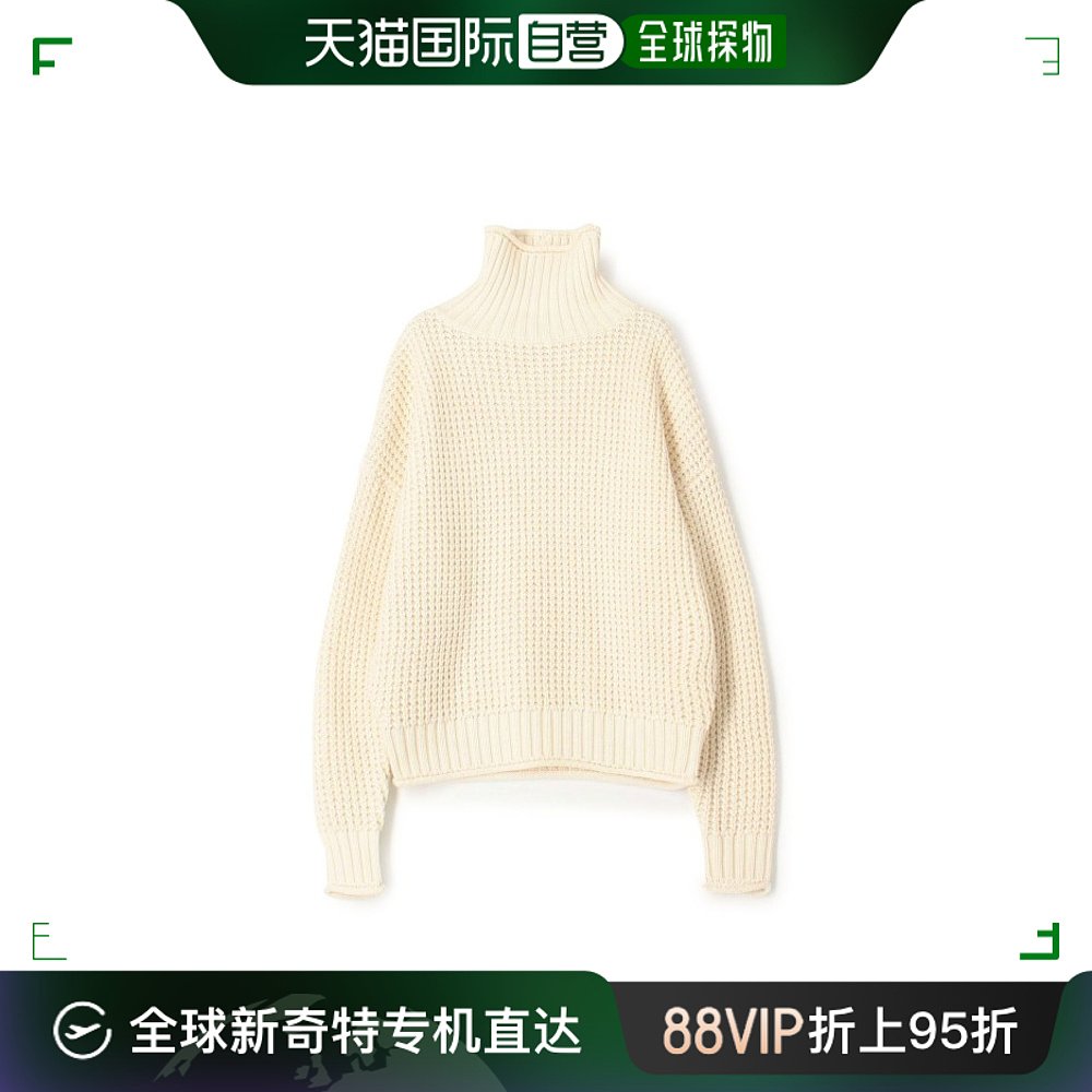 日本直邮CABaN 女士温馨棉质开司米高领套头衫 舒适立体感满满 时