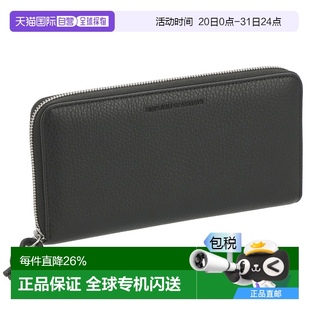 ARMANI阿玛尼大容量皮革拉链钱包Y4R169 日本直邮EMPORIO Y068E