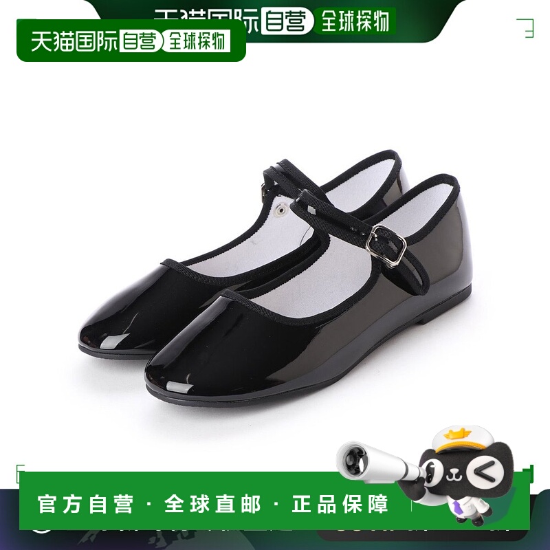 【日本直邮】SVEC　女士浅口女鞋珐琅时尚一字扣平底舒适亮面单鞋