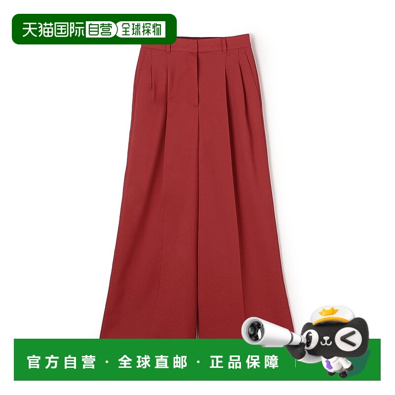 1h可退 日本直邮BALLSEY 女士2025秋冬弹力宽腿西裤 2褶阔腿裤 通