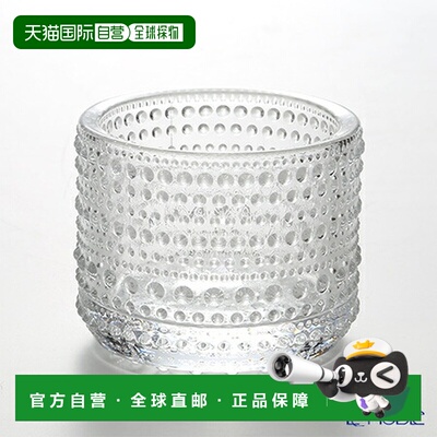 日本直邮iittala 伊塔拉 Kastehelmi系列蜡烛台64mm透明一对北欧