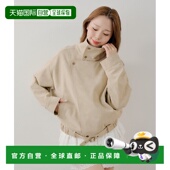 日本直邮Chico 女装 立领仿皮宽松夹克 1h可退 半垂门襟设计 CHZ1