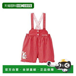 3301 148 MIKIHOUSE日本制小兔格子5分背带裤 日本直邮日潮