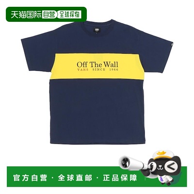 日本直邮Vans M双色Marion T恤 [013185739] 海军蓝短袖
