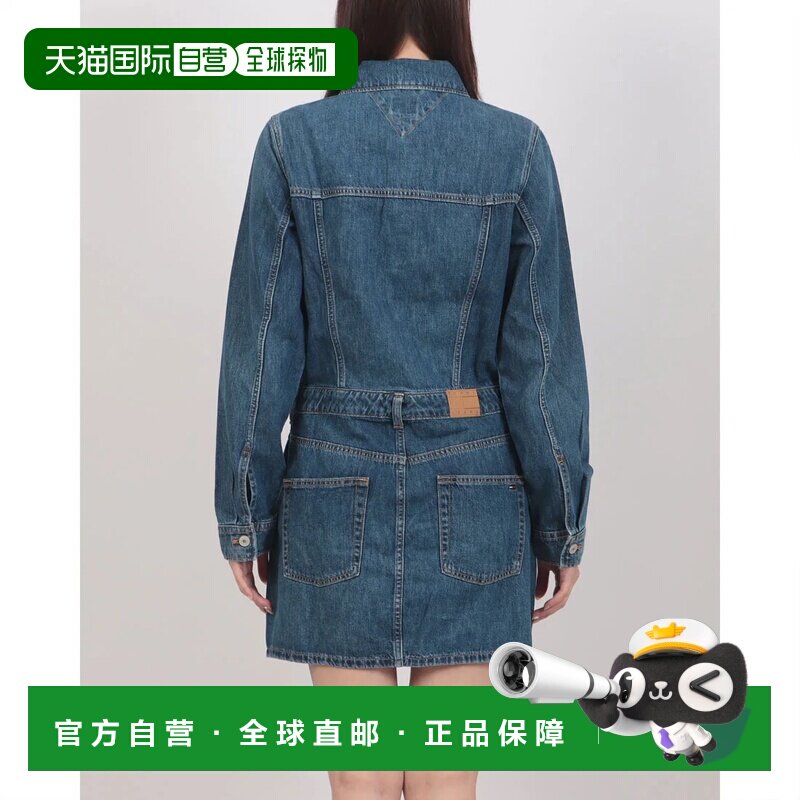 日本直邮TOMMY HILFIGER Tommy Jeans 复古风牛仔连衣裙 靛蓝色