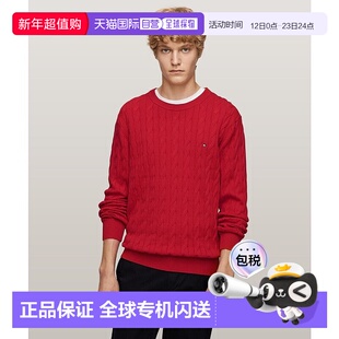 日本直邮TOMMY HILFIGER 经典缆绳圆领毛衣 [TO3203EM011438]上衣