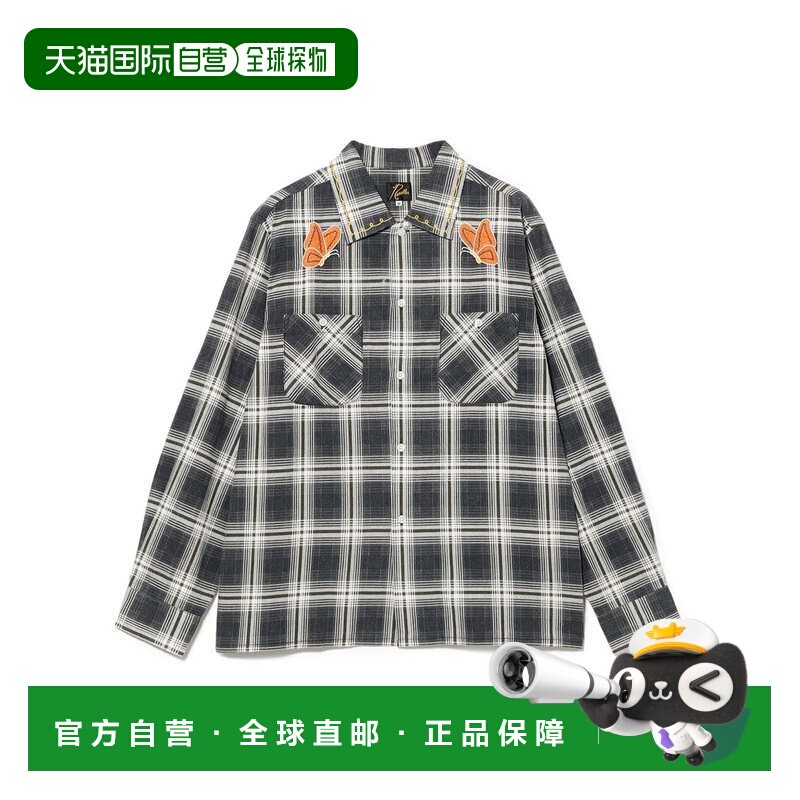 日本直邮NEEDLES 男装 印花法兰绒格纹衬衫 11111 【付后1h可退】