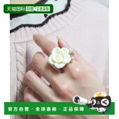 1h可退 玫瑰巧克力主题珍珠石饰开口戒 女士 日本直邮axes femme