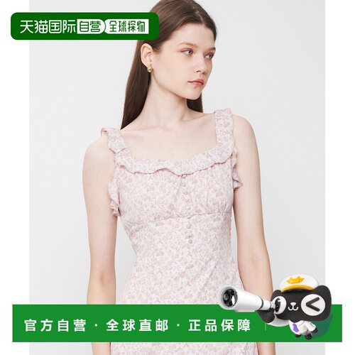 1h可退 日本直邮DEICY 女装原创花卉印花宽松连衣裙高腰玛丽梅朵