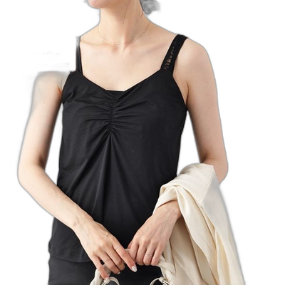 Oscalito 吊带背心 1401 女式缩褶背心徽标 2 色