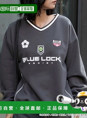 1h可退 日本直邮MONO-MART 【蓝色监狱】特别款图案刺绣抽绳滚边V