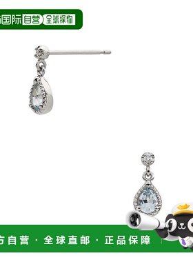 日潮跑腿vendome 铂金水滴式蓝色托帕石耳环 铂金 APVA2591BT