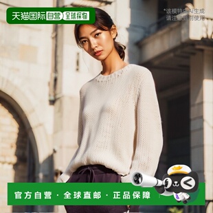 日本直邮ROPE' 女士手工编织圆领毛衣 2024BGGM34210羊毛