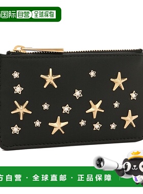 日本直邮 Jimmy Choo 南希女士黑色名片夹卡包 [CZN BLALIGGOL]