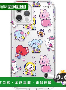 【日本直邮】elago iPhone12 Pro Max BT21 透明耐冲击壳 JELLY C
