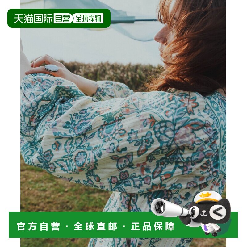 日本直邮sara mallika 女士 佩斯利花卉印花连衣裙 CR26210206511