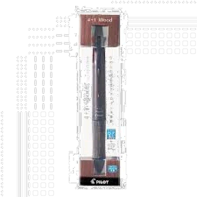 【日本直邮】百乐多功能圆珠笔 4+1 Wood装  DBN P-BKHFW-2SR-DBN