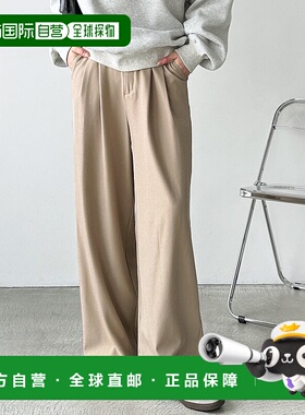 日本直邮GeeRA 上品感高腰双褶阔腿裤针织衫上衣 R04609EW14401