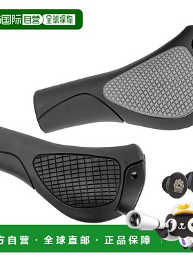 【日本直邮】GORIX 自行车手柄 GQZ801 人体工学 防震 黑灰