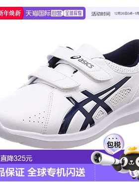 【日本直邮】Asics亚瑟士休闲鞋白色深蓝低帮魔术贴运动外穿舒适