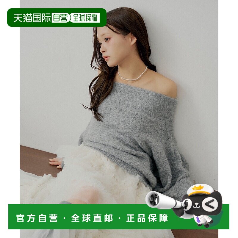 1h可退 日本直邮SALON by Chico 女装 宽松半袖 露肩针织衫 CHS10