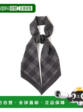 1h可退 日本直邮FRANCO BASSI 男士 真丝 格纹围巾 摩登印花 2145