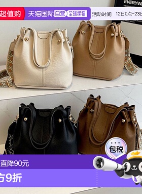 日本直邮florge 2WAY 皮革质感褶皱设计手提包/肩背包 [FL8218AW0