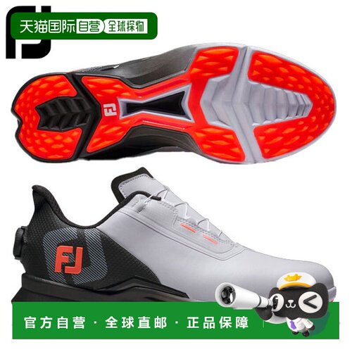 日本直邮FootJoy Fuel BOA 55435 无钉高尔夫球鞋 白色 x 黑色