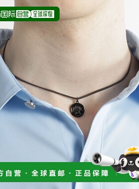 1h可退 日本直邮HARE 男士 原创玫瑰浮雕金币项链 adjustable链长