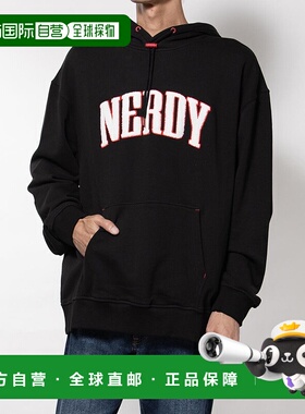 日本直邮NERDY 书本logo连帽套头卫衣 [NE8621EU00129]