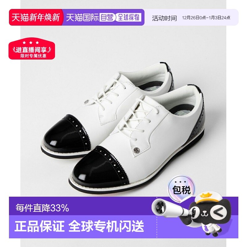 日本直邮G/FORE G4LC20EF04 尖头鞋Gallivanter 女士高尔夫鞋系带