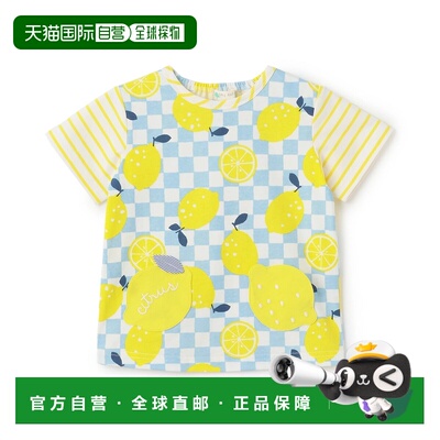 日本直邮NARUMIYA baby cheer 婴儿啦啦队 柑橘T恤