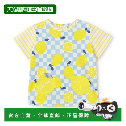 日本直邮NARUMIYA baby cheer 婴儿啦啦队 柑橘T恤