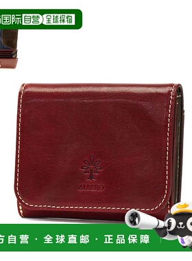 日本直邮Albero 双折钱包配 PIERROT 零钱包轻便迷你钱包礼品真皮