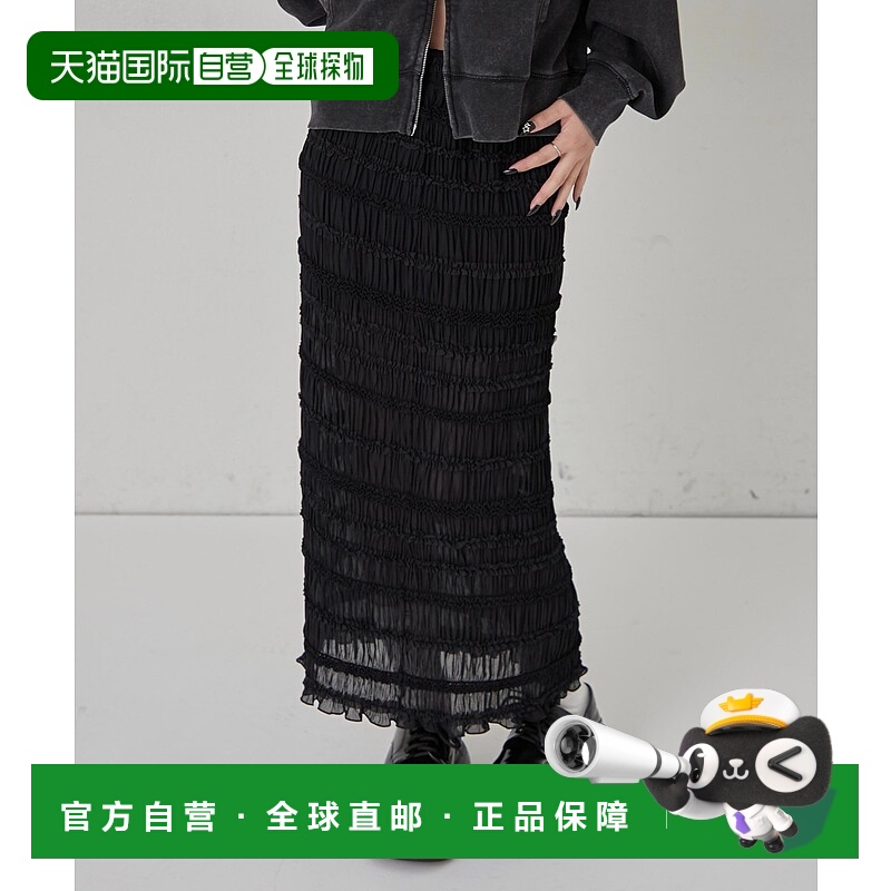 1h可退 日本直邮WHO'S WHO gallery 女装 立领荷叶边窄裙 优雅显