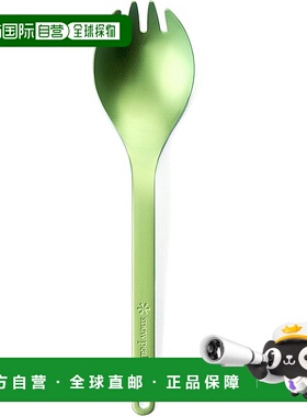 【日本直邮】雪峰 户外餐具 钛合金叉型勺 绿色 SCT-004GR