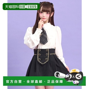 1h可退 日本直邮Secret Honey 女装 双心扣金色皮科蕾丝内裤裙 5S