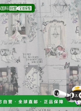 1h可退 日本直邮iS ScoLar 女装 现在与过去图案印花 蕾丝叠层连