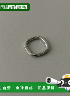 1h可退 日本直邮SMELLY 男装 不对称方形外科钢戒指 SMA61KF003